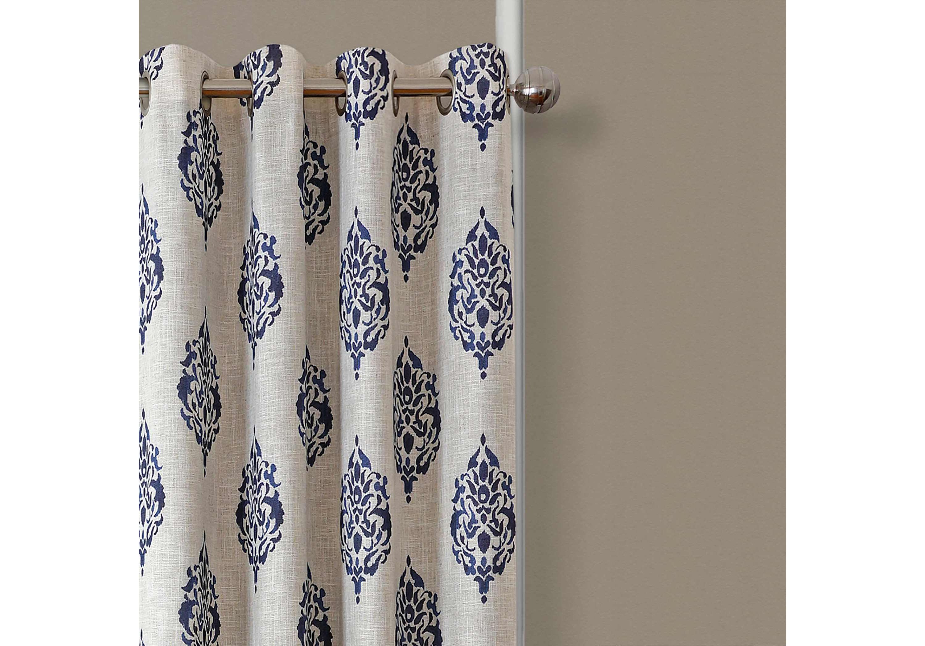 Navara Medallion Room Darkening Window Curtain