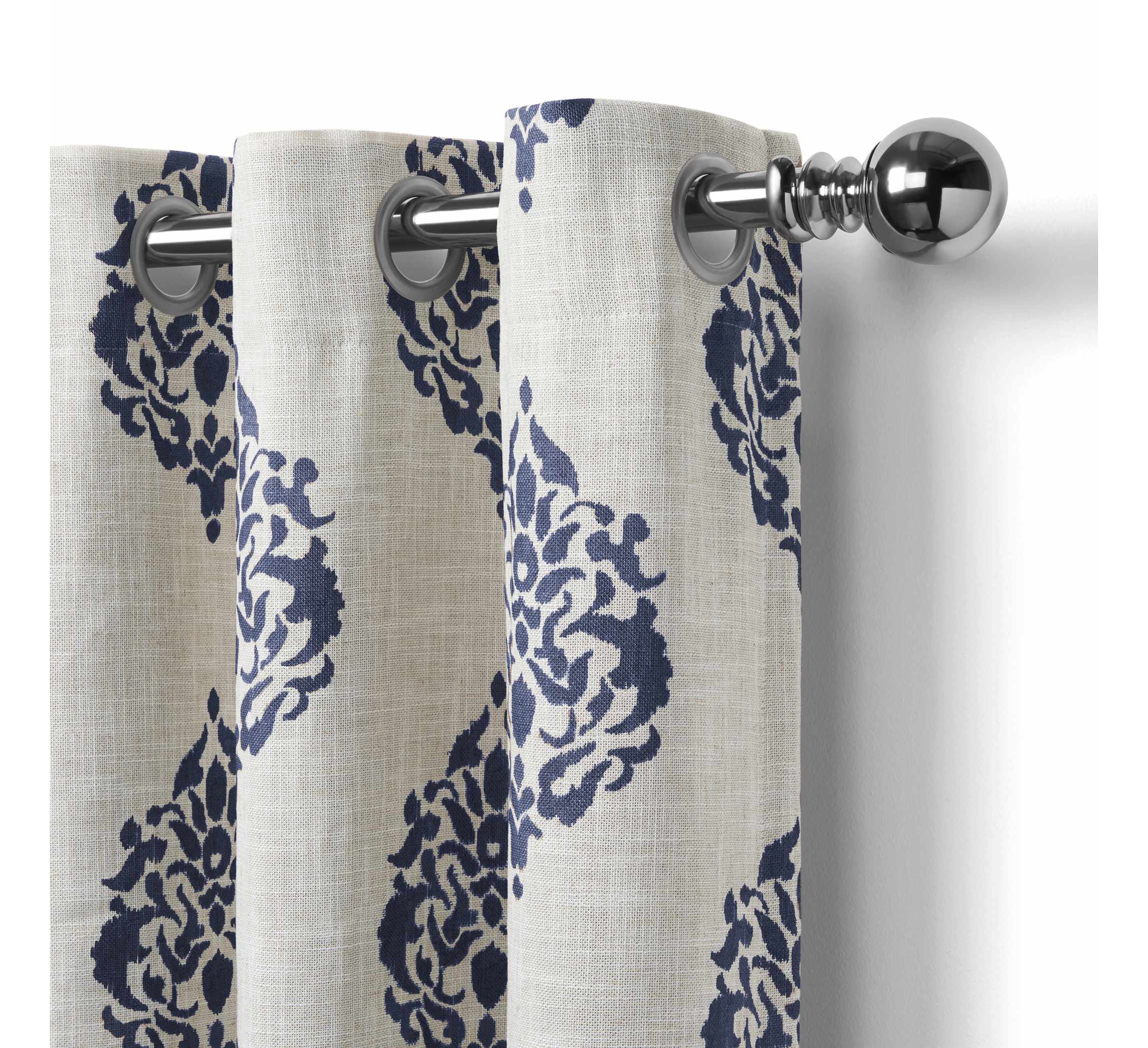 Navara Medallion Room Darkening Window Curtain