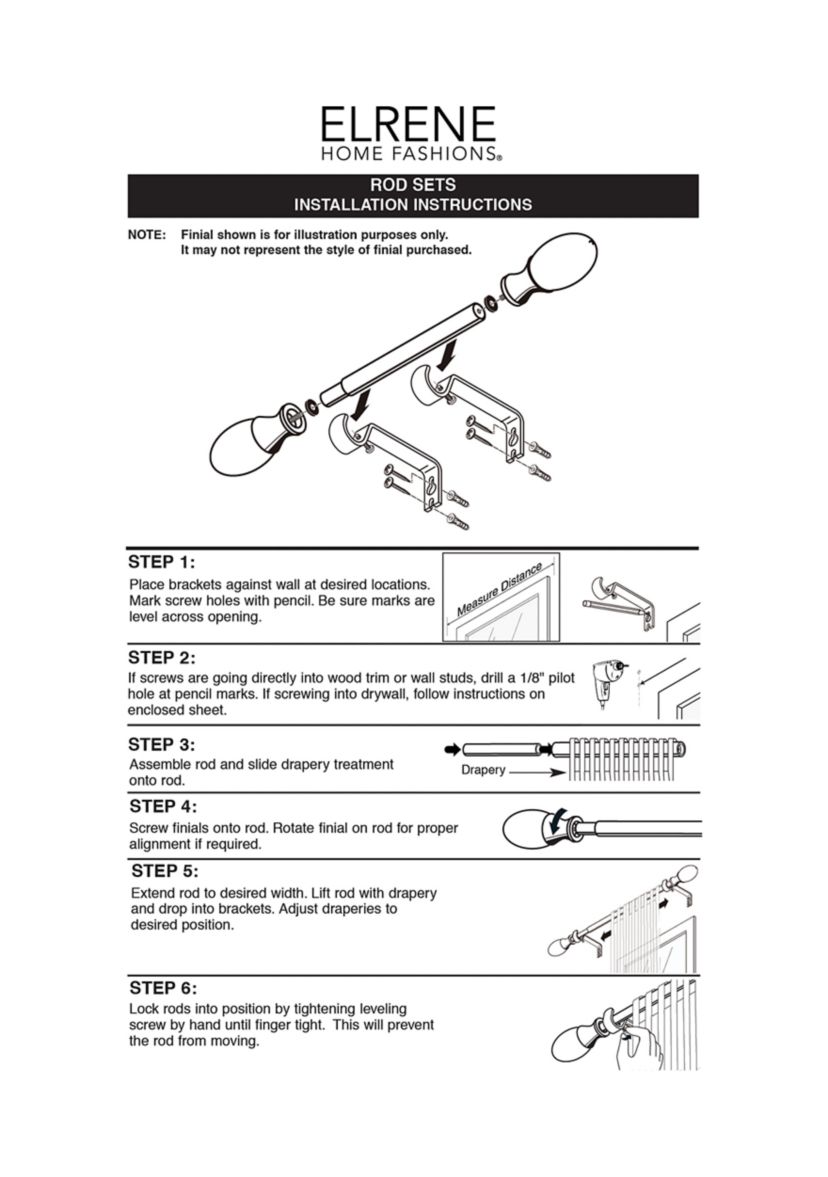 Cordelia Single Curtain Rod with Globe Ball Finial