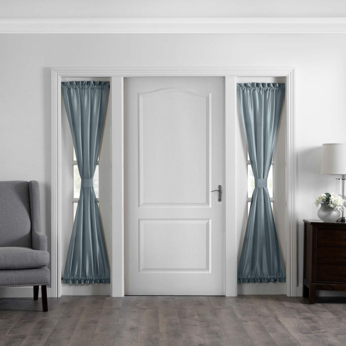 Colette Faux Silk Side Door Window Panel