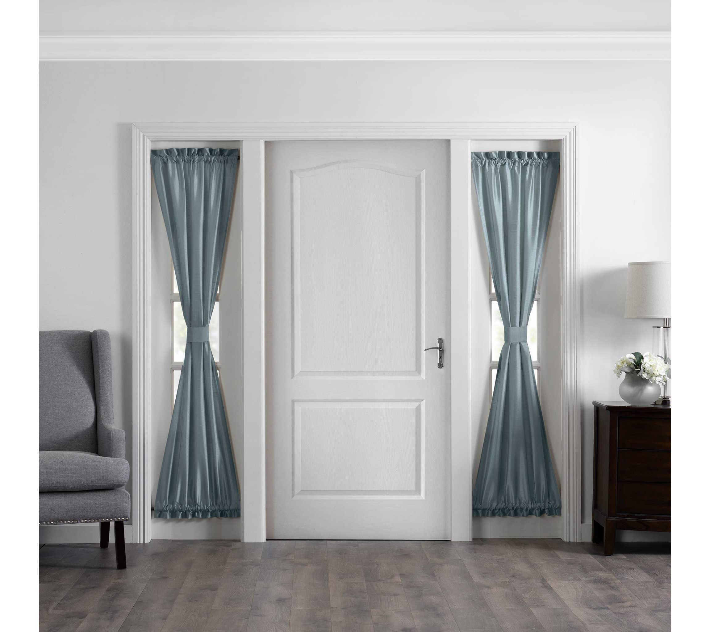Colette Faux Silk Side Door Window Panel