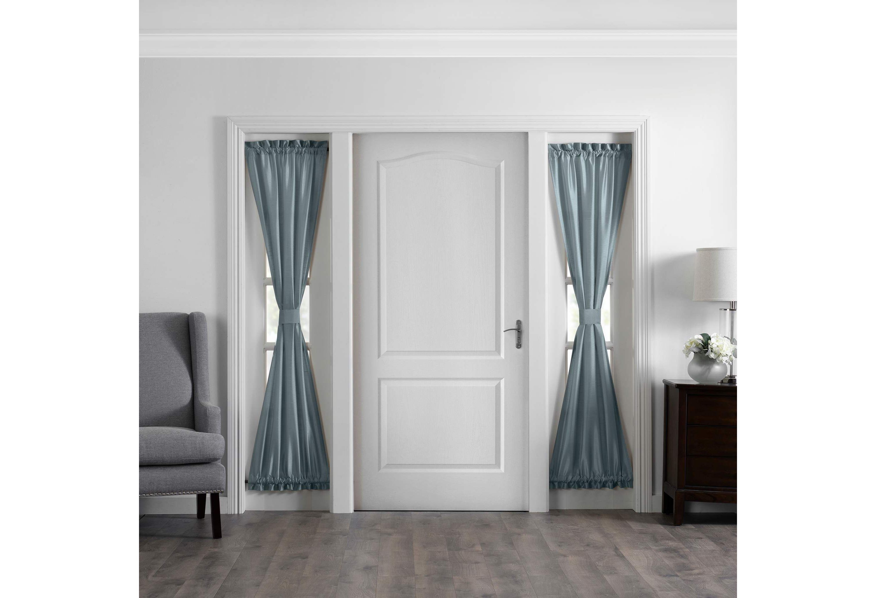 Colette Faux Silk Side Door Window Panel