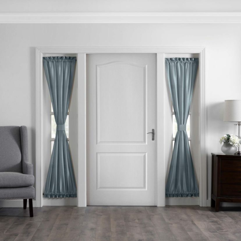 Colette Faux Silk Side Door Window Panel