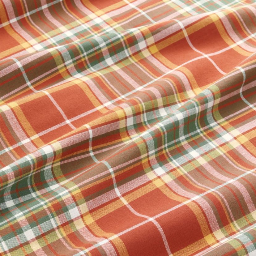 Hawley Plaid Harvest Cotton Rectangular Tablecloth