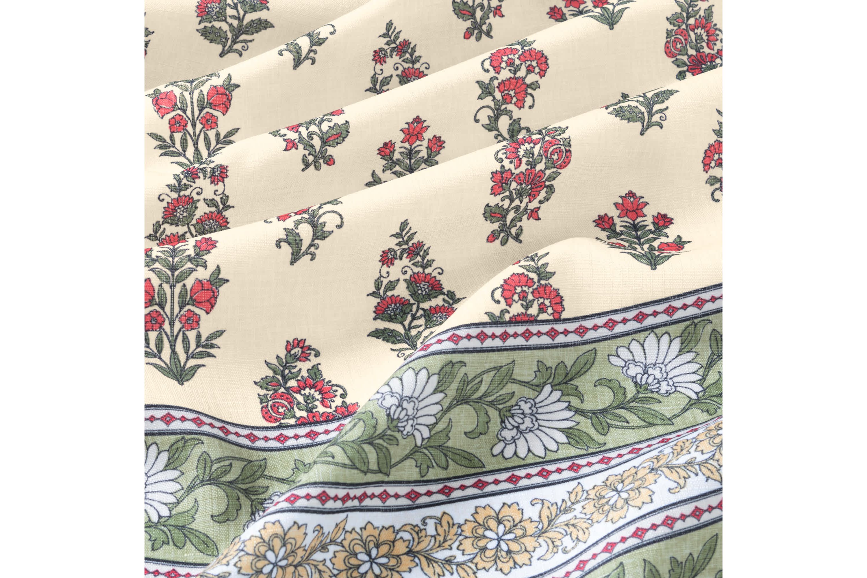 Nomad Harvest Block Print Rectangle Tablecloth