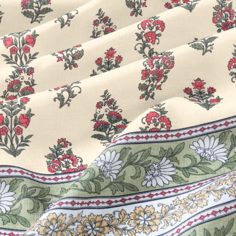Nomad Harvest Block Print Rectangle Tablecloth
