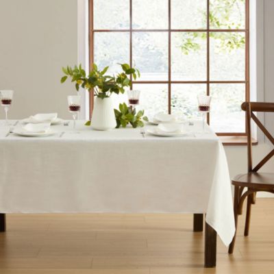 Villeroy & Boch Classic Embroidered Border Tablecloth, White