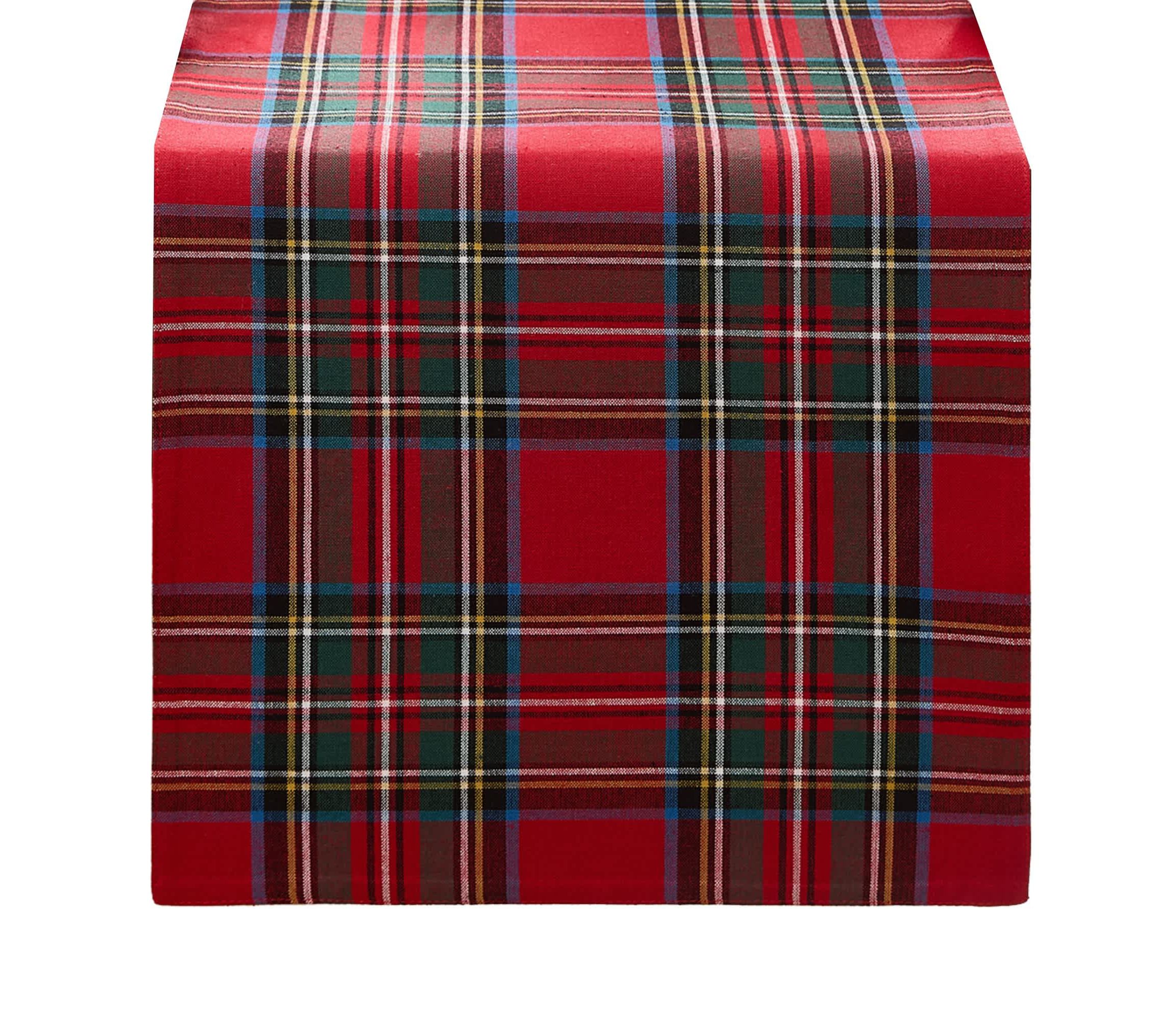 Stowe Tartan Holiday Plaid Table Runner - 13x90
