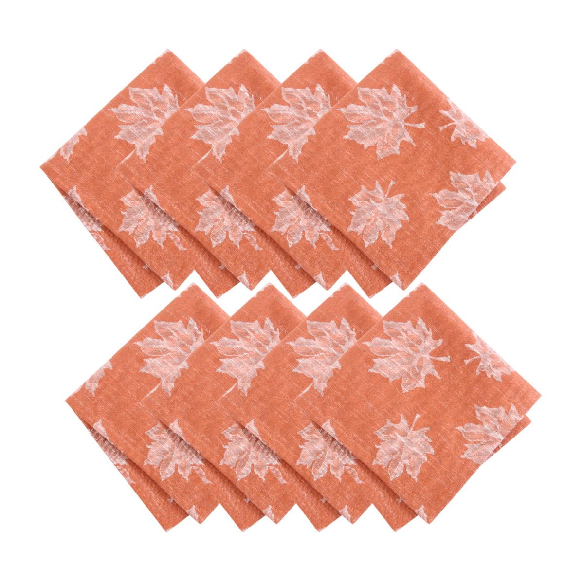 Falling Leaves Jacquard Napkins, Set of 8