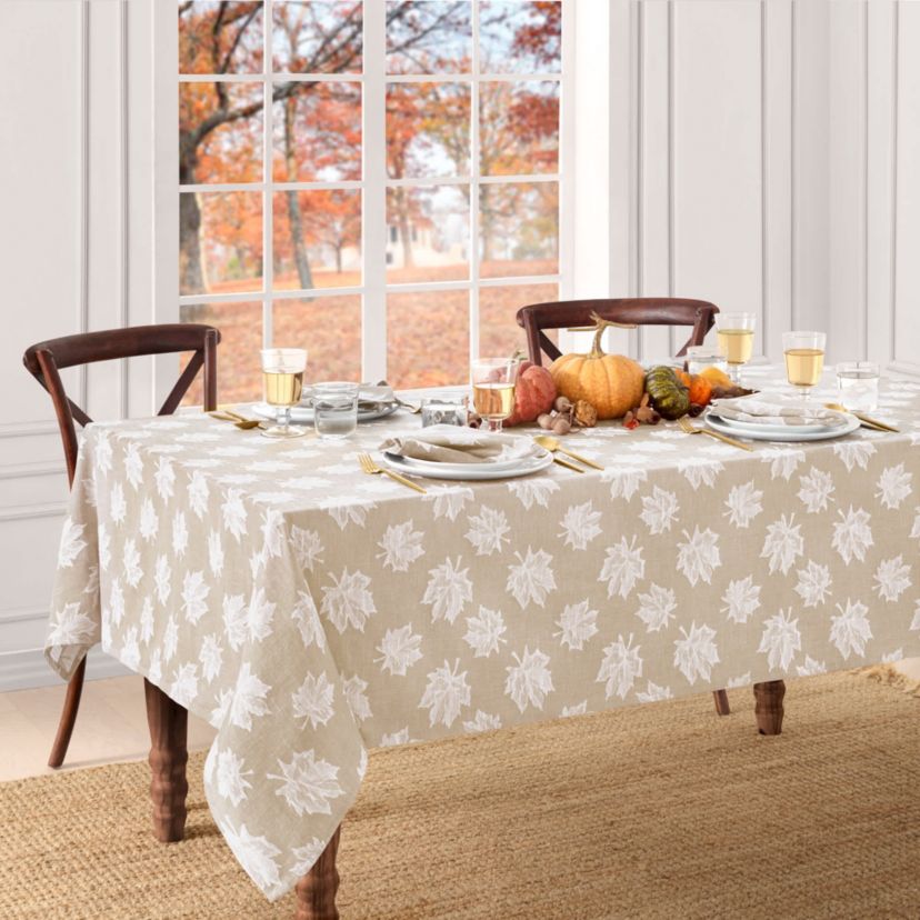 Falling Leaves Jacquard Rectangle Tablecloth