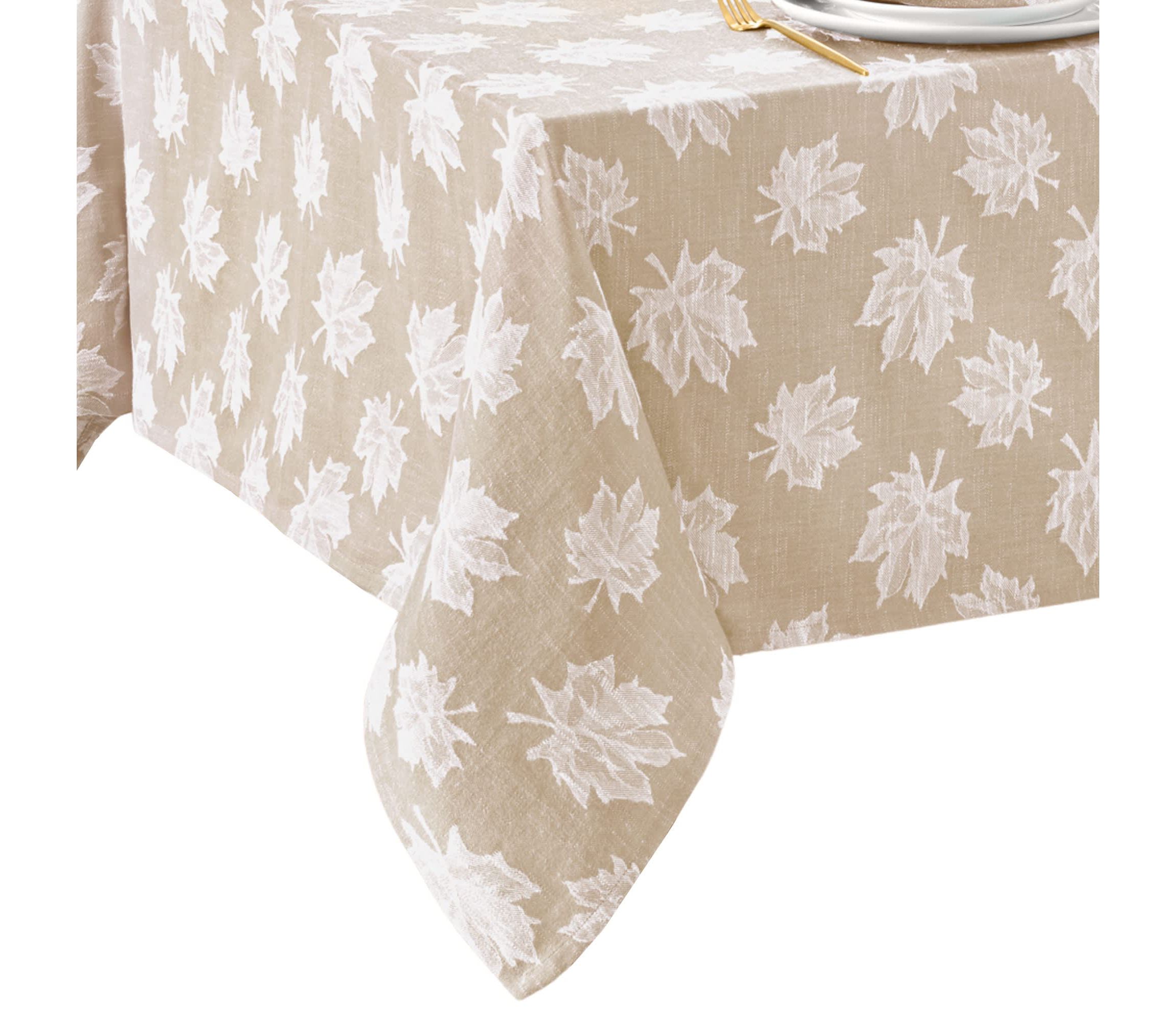 Falling Leaves Jacquard Rectangle Tablecloth