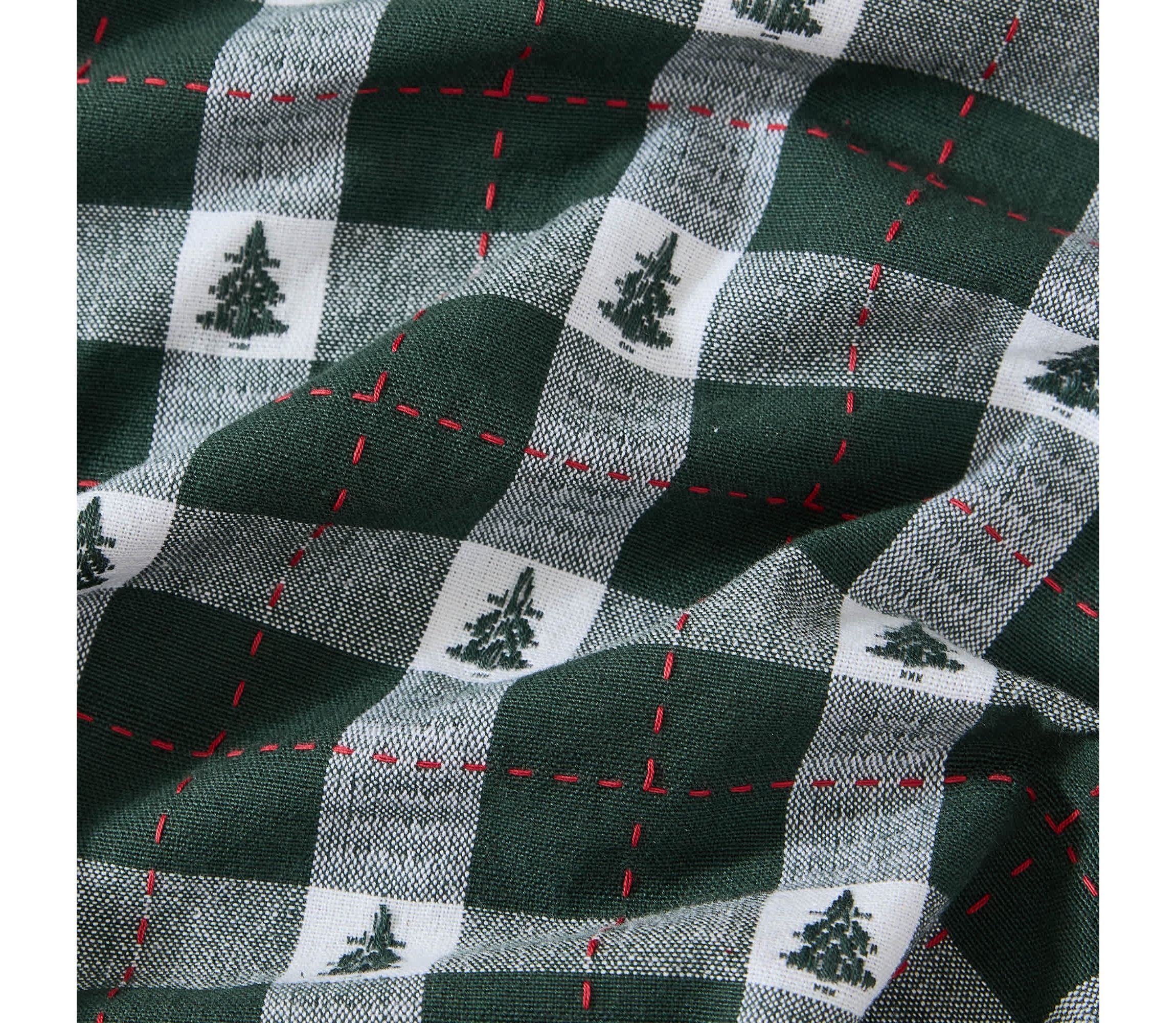 Sherwood Tree Dobby Cotton Tablecloth - Round/Oval