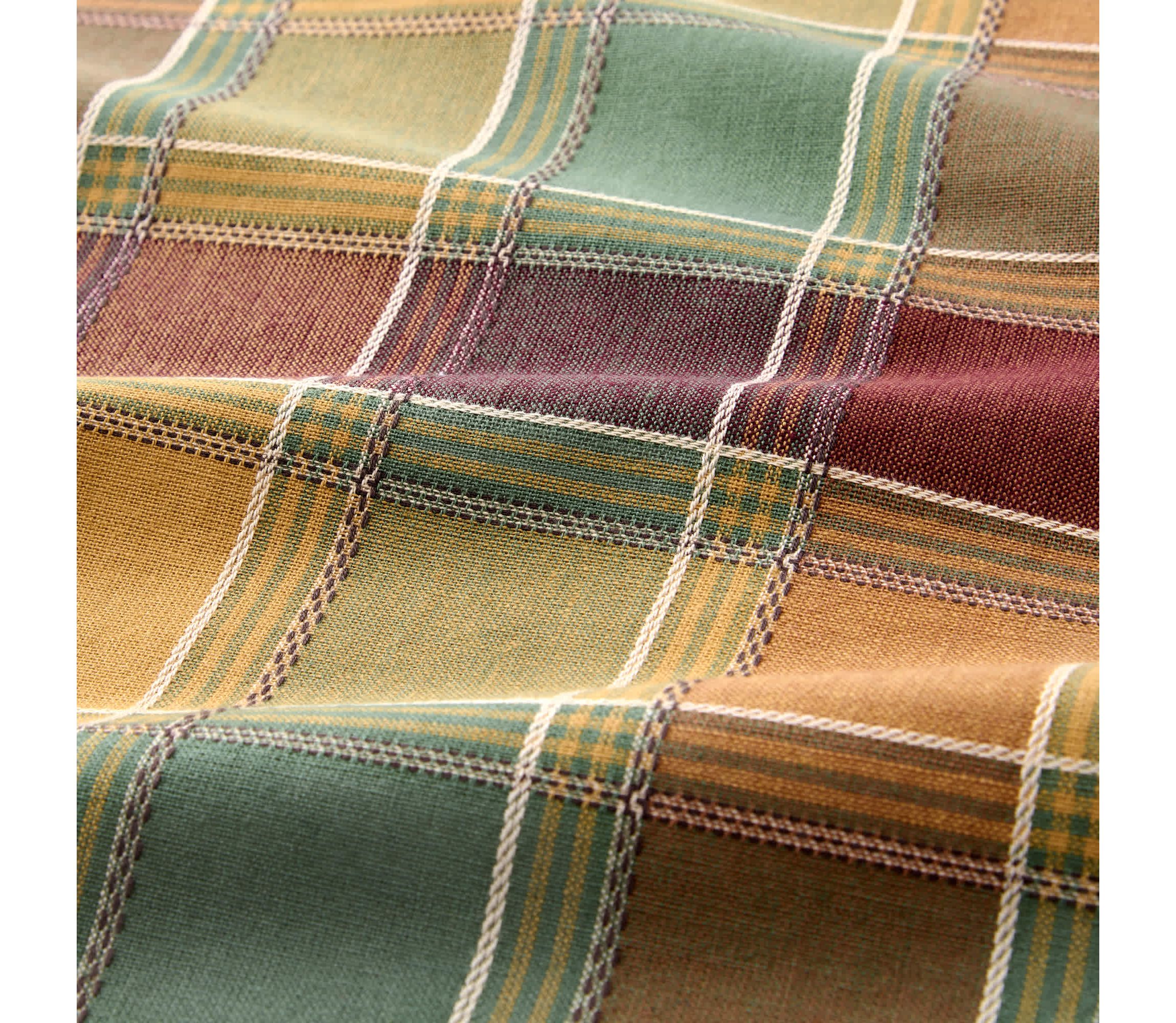 Autumn Acres Plaid Rectangle Tablecloth