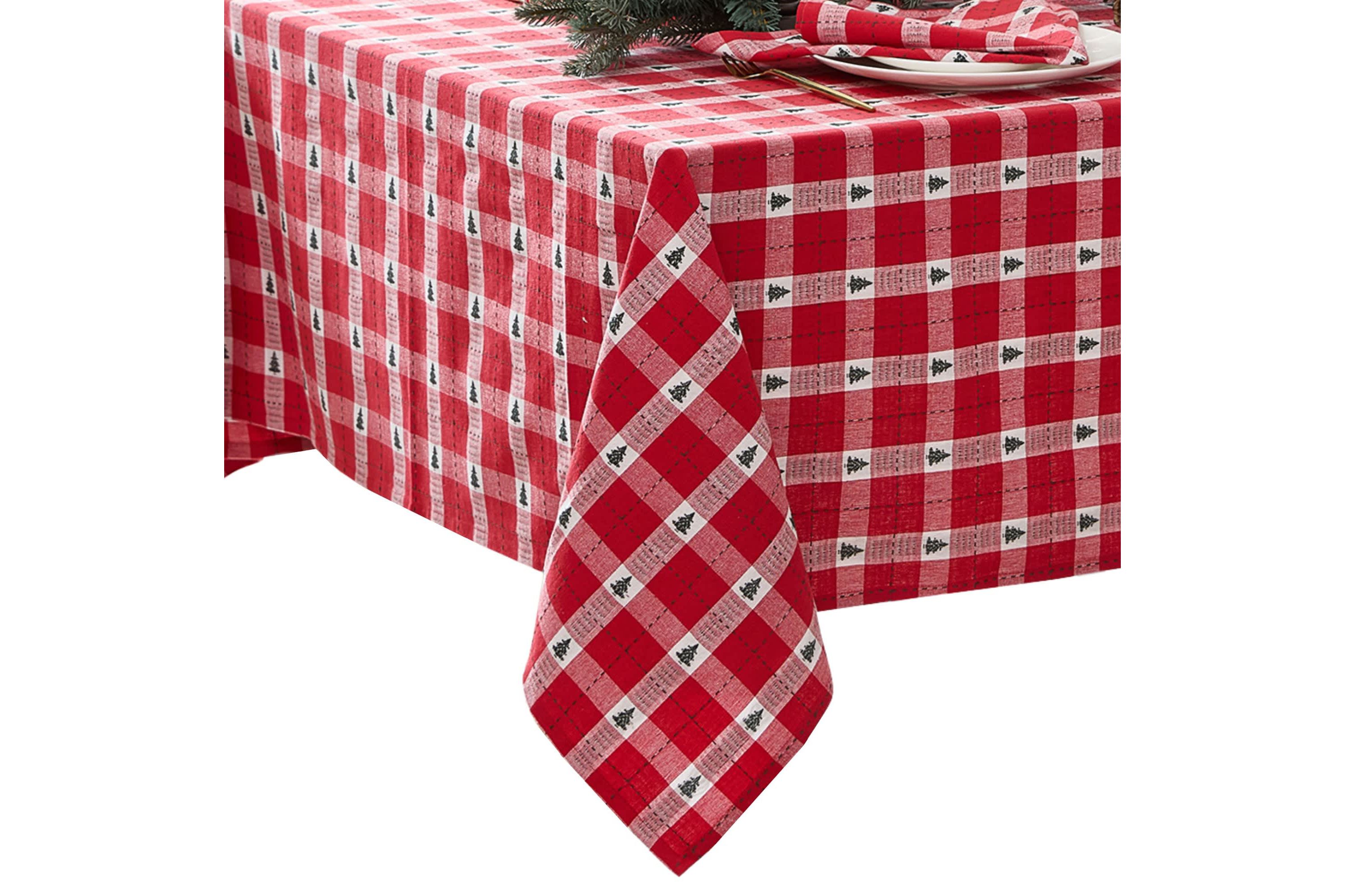 Sherwood Tree Dobby Cotton Rectangle Tablecloth