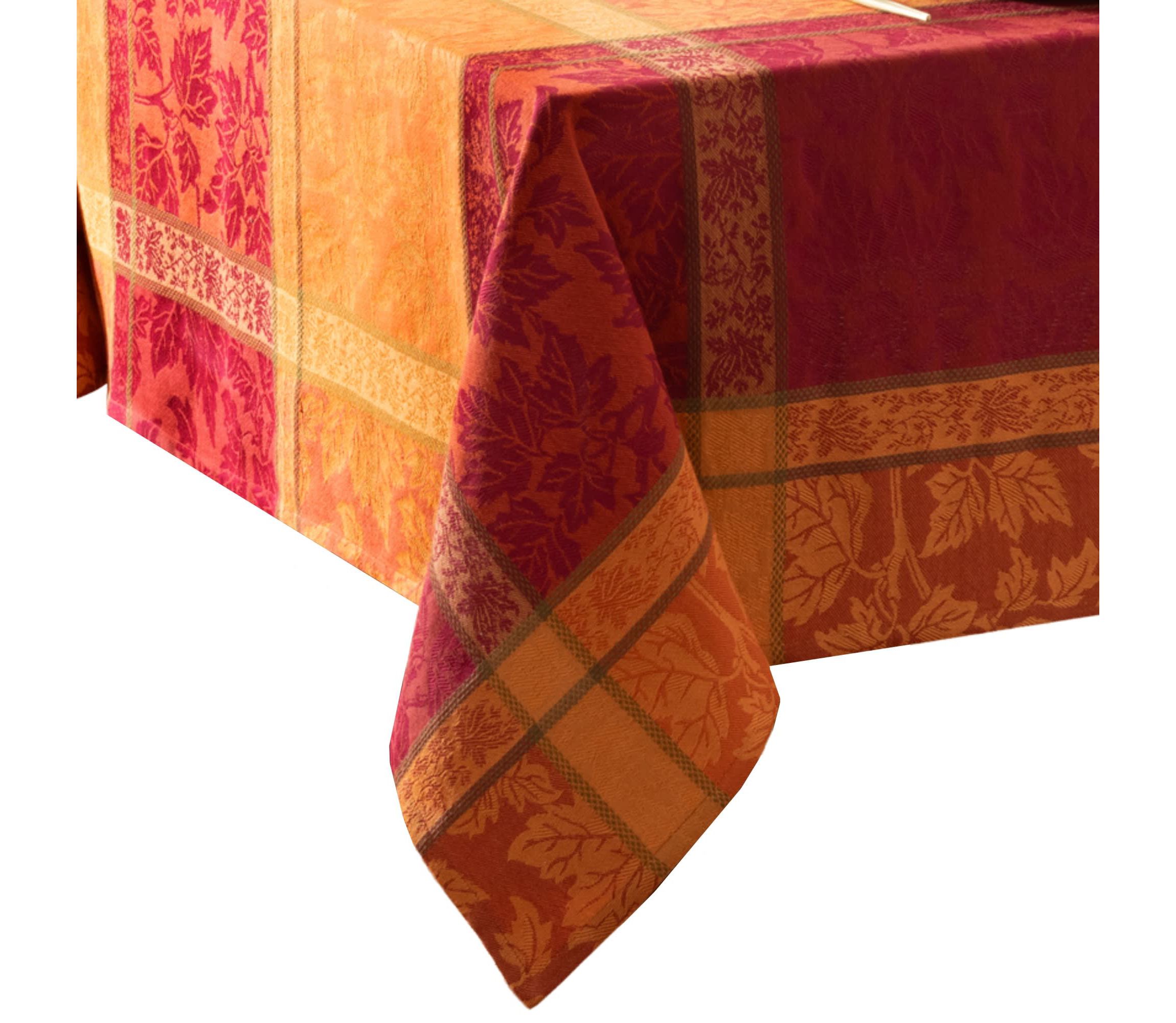 Maplewood Jacquard Harvest Cotton Rectangular Tablecloth