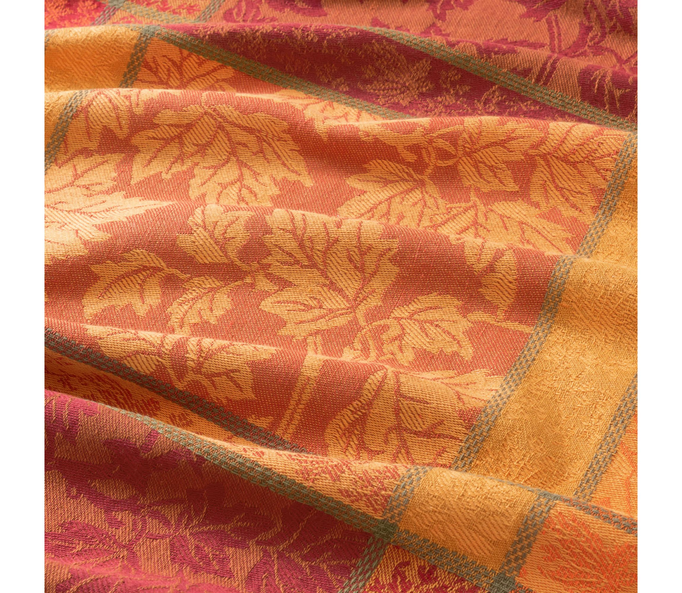 Maplewood Jacquard Harvest Cotton Rectangular Tablecloth