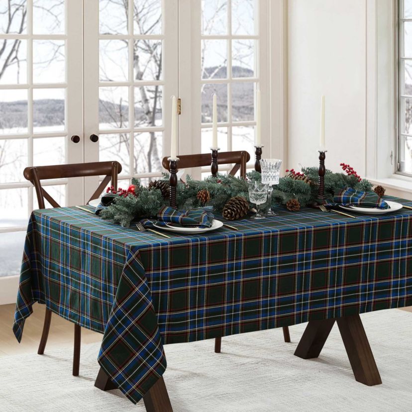 Stowe Tartan Holiday Plaid Rectangle Tablecloth