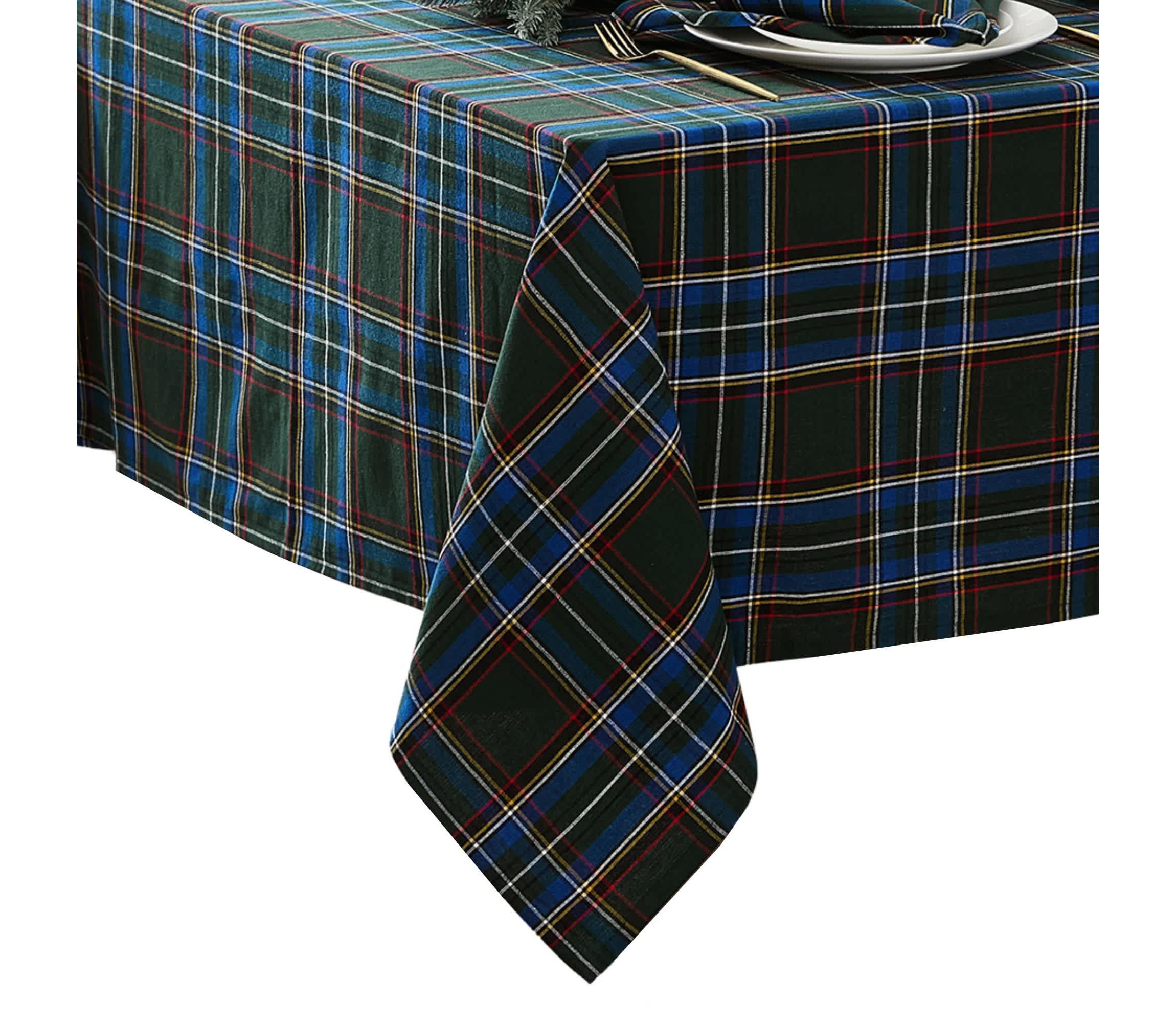 Stowe Tartan Holiday Plaid Rectangle Tablecloth