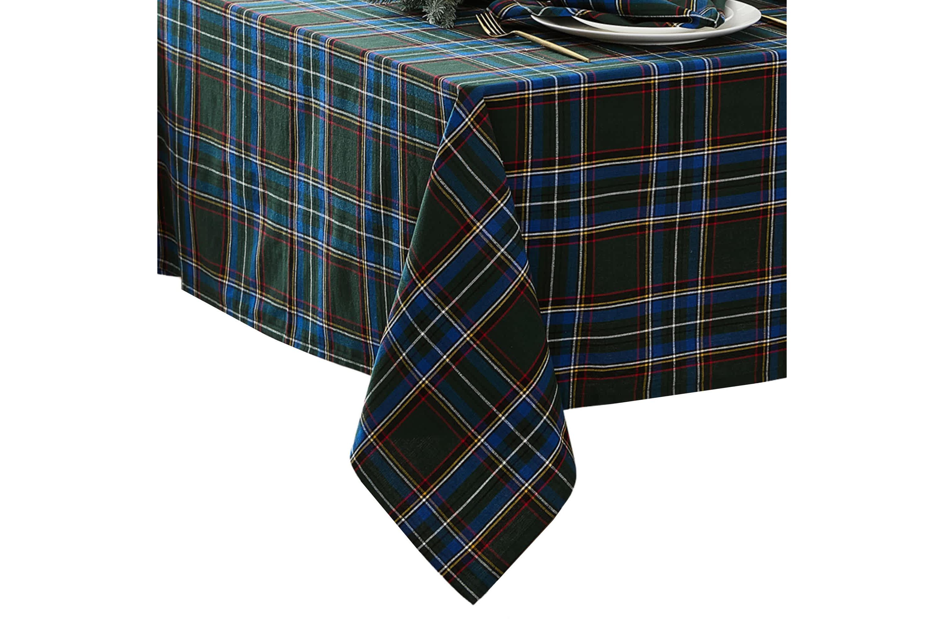 Stowe Tartan Holiday Plaid Rectangle Tablecloth