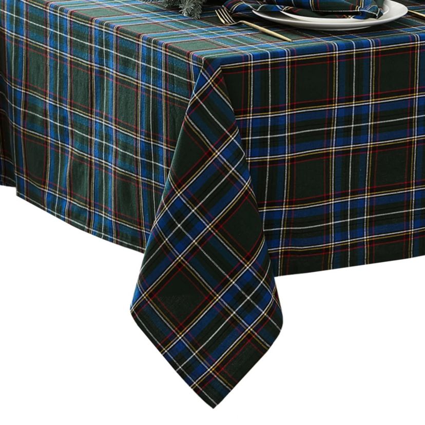 Stowe Tartan Holiday Plaid Rectangle Tablecloth