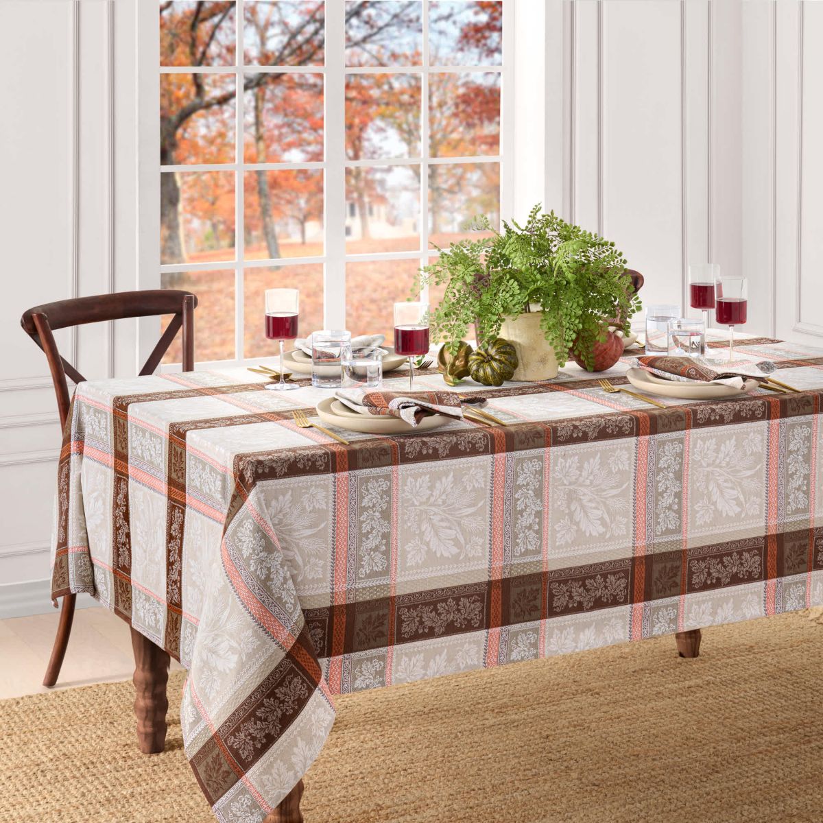 Windswept Harvest Jacquard Rectangle Tablecloth
