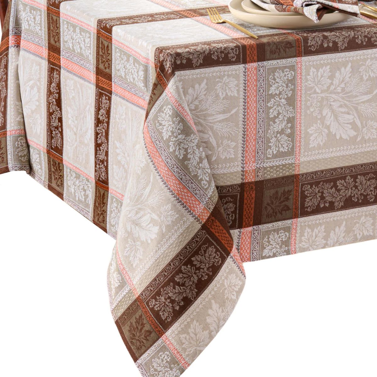Windswept Harvest Jacquard Rectangle Tablecloth
