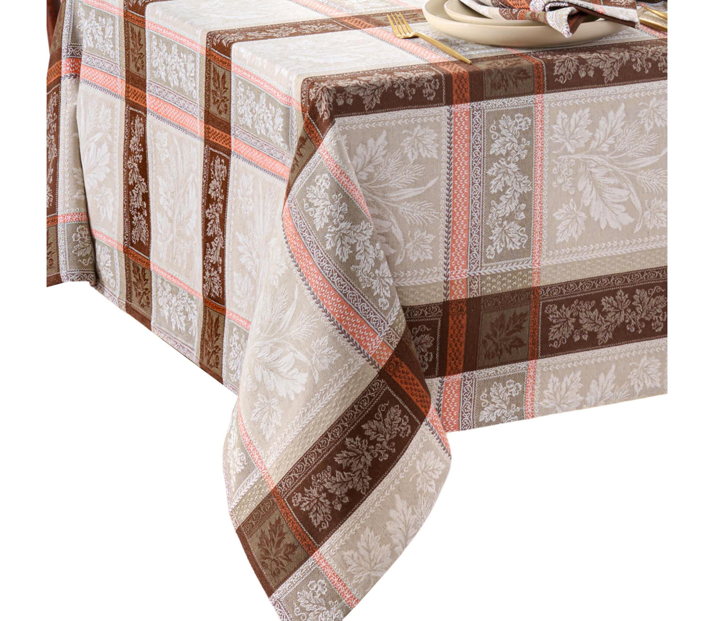 Windswept Harvest Jacquard Rectangle Tablecloth