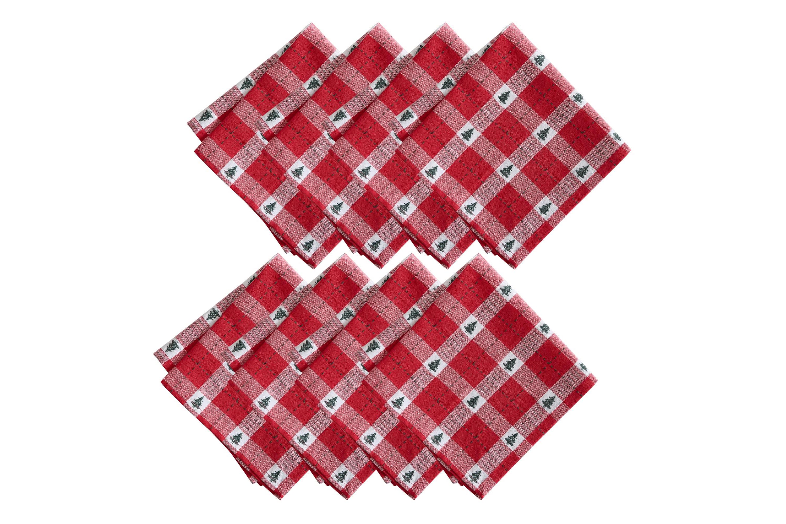 Sherwood Tree Dobby Cotton Napkins, Set of 8