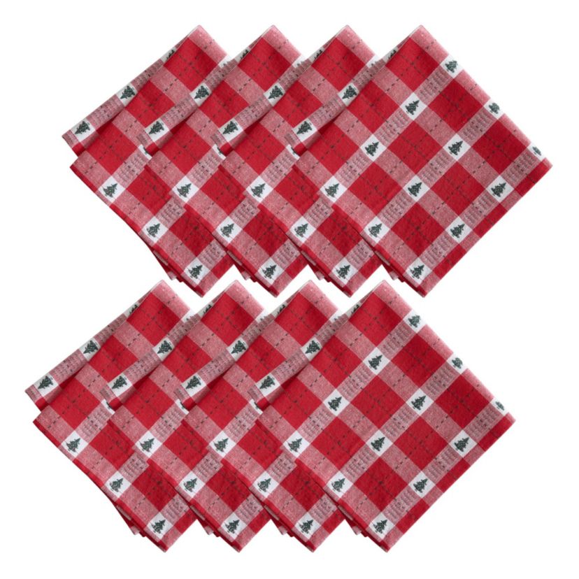 Sherwood Tree Dobby Cotton Napkins, Set of 8