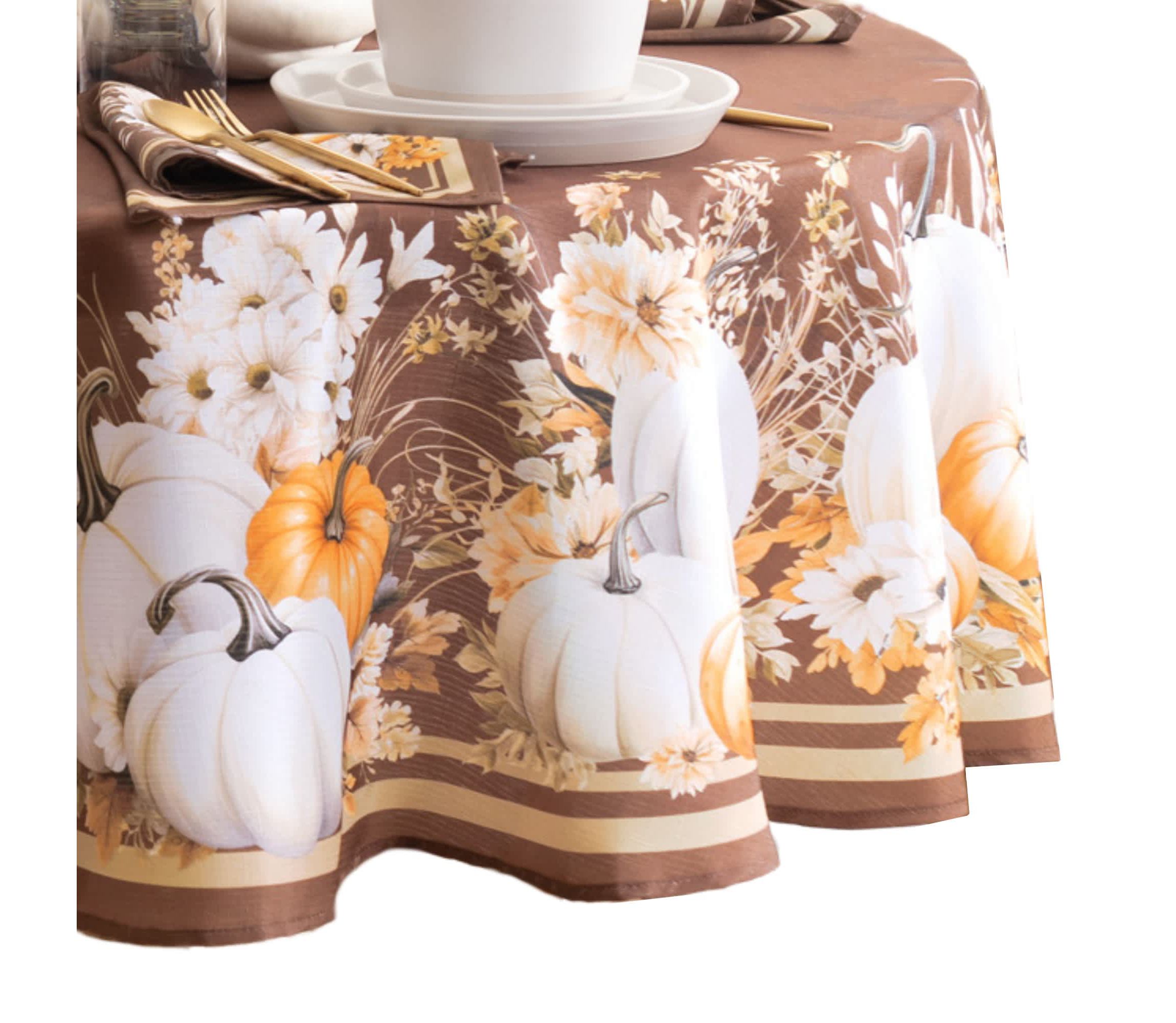 Wheatland Harvest Fall Tablecloth - Round/Oval