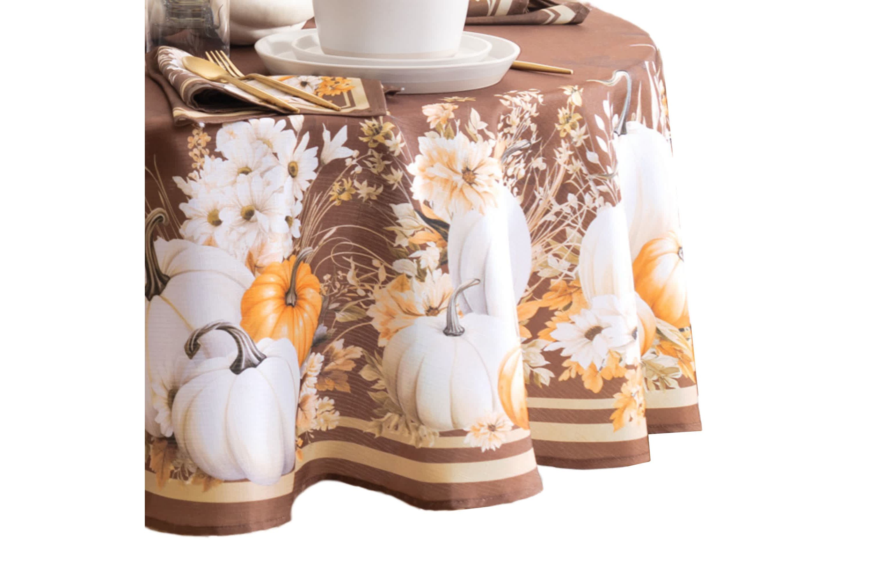 Wheatland Harvest Fall Tablecloth - Round/Oval