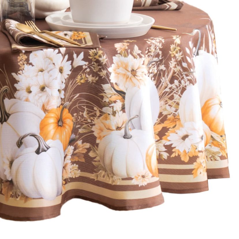 Wheatland Harvest Fall Tablecloth - Round/Oval