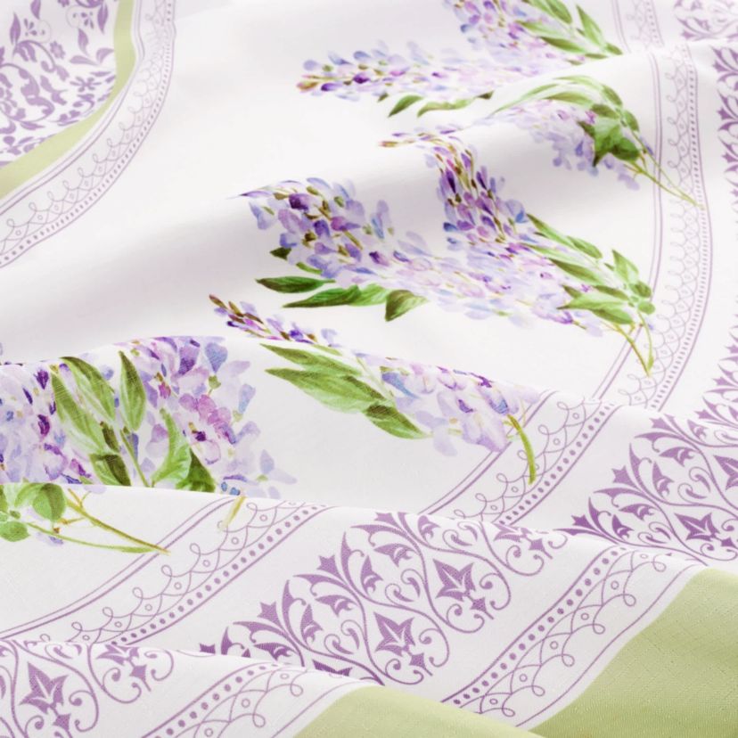 Lilac Garden Floral Rectangle Tablecloth