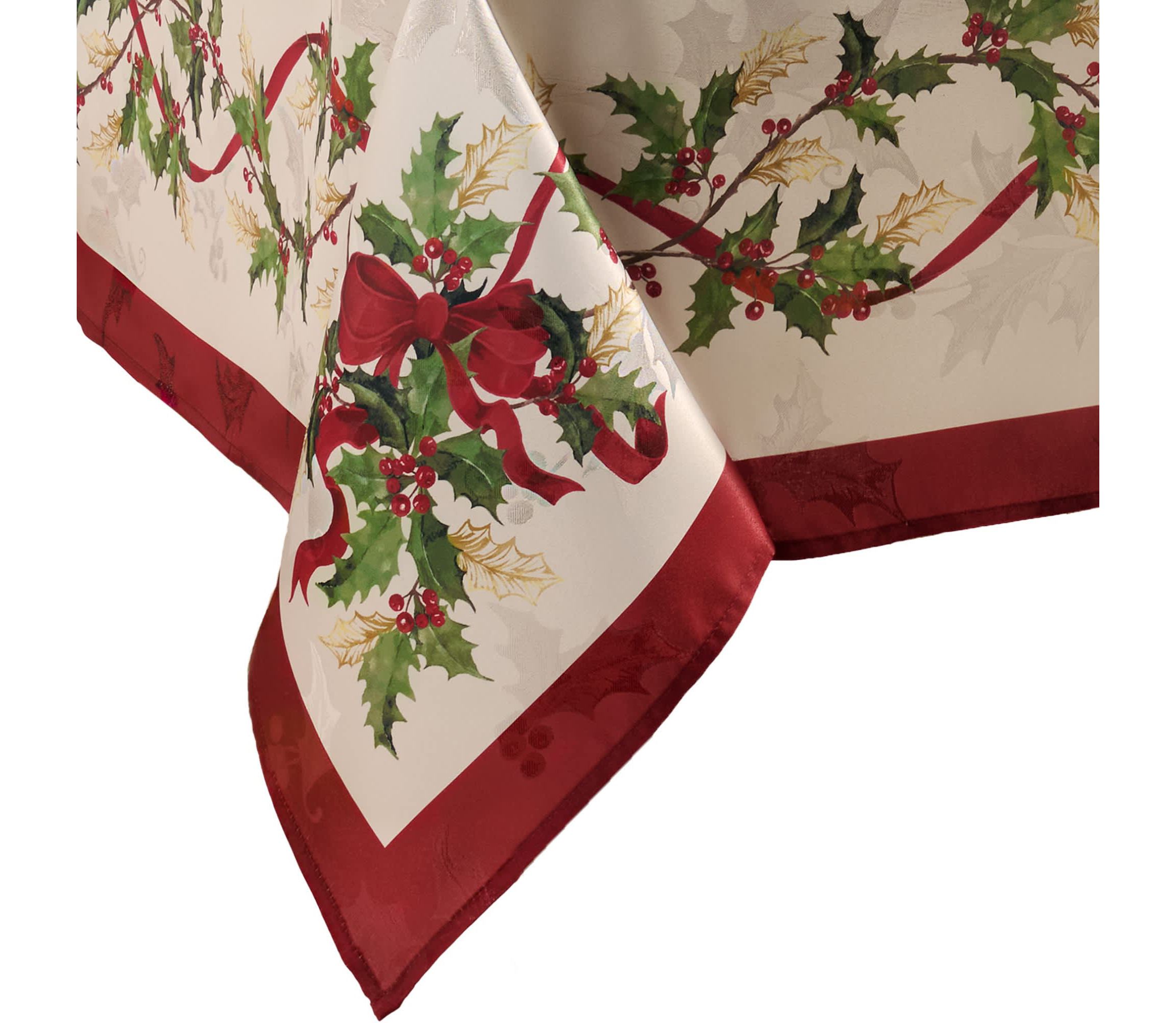 Villeroy & Boch Winter Bows & Garland Rectangle Tablecloth