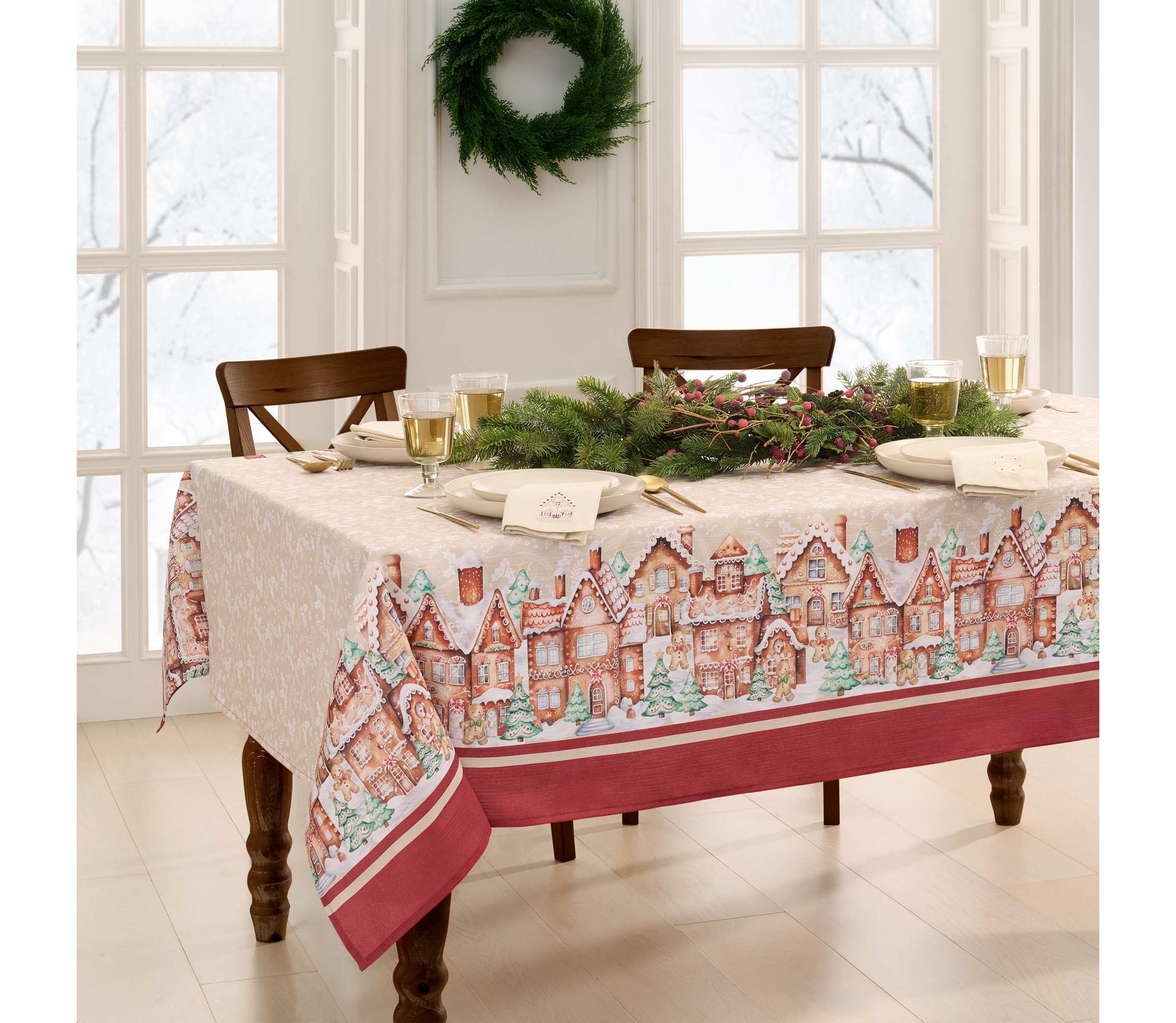 Gingerbread Bliss Rectangle Tablecloth