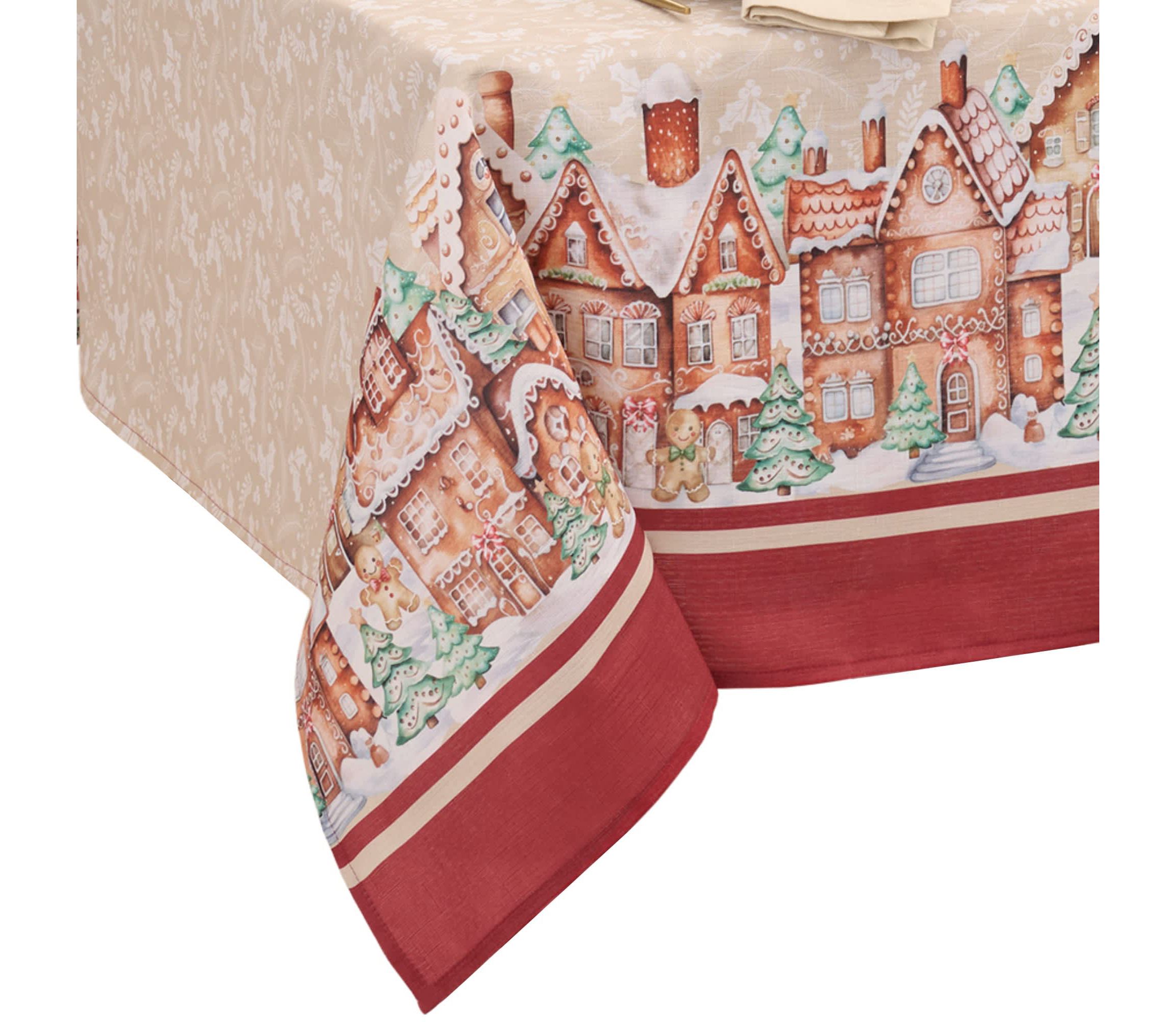 Gingerbread Bliss Rectangle Tablecloth