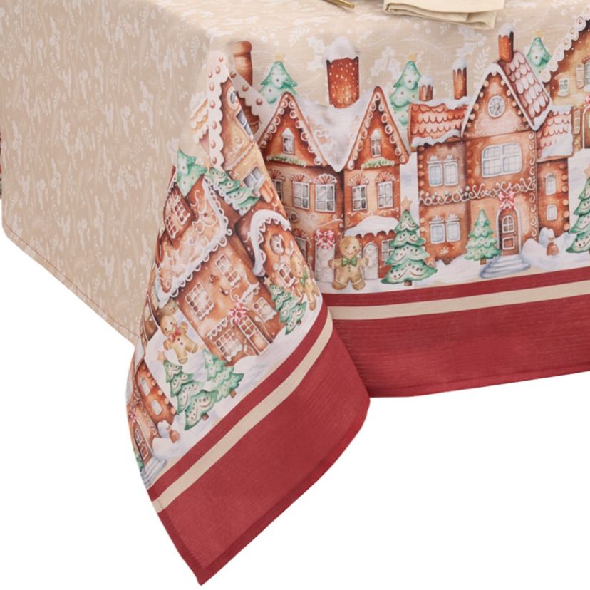 Gingerbread Bliss Rectangle Tablecloth
