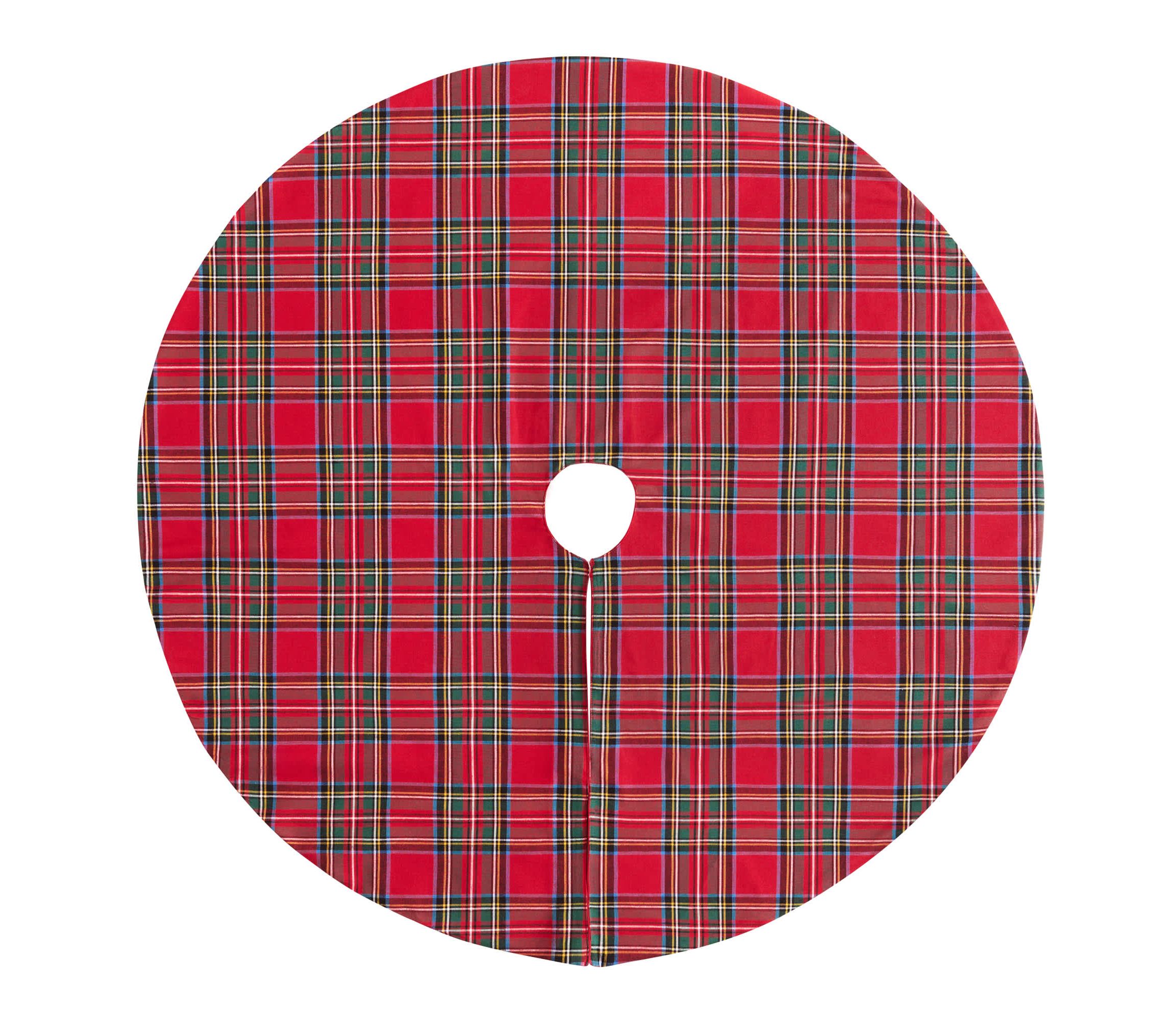 Stowe Tartan Plaid Christmas Tree Skirt - 48" Round