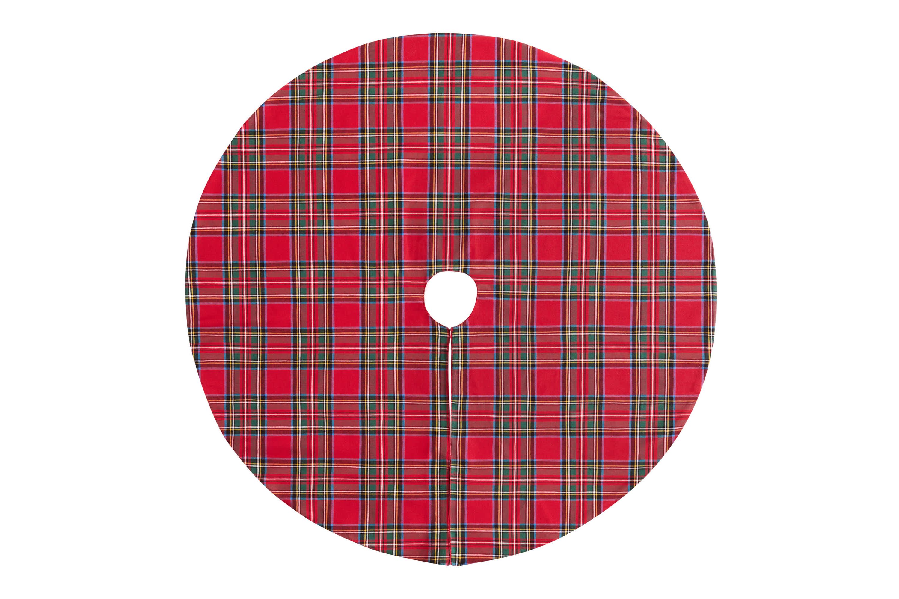 Stowe Tartan Plaid Christmas Tree Skirt - 48" Round