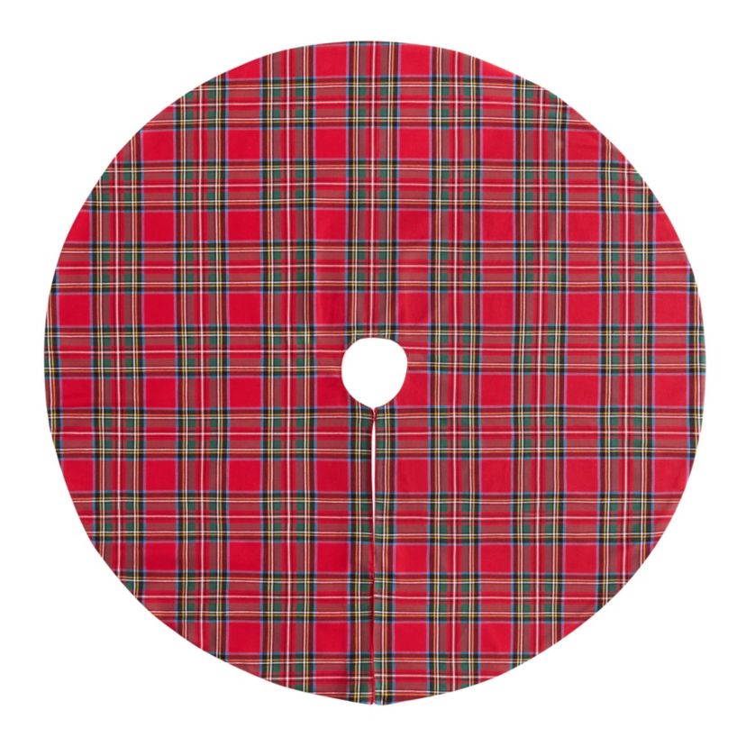 Stowe Tartan Plaid Christmas Tree Skirt - 48" Round