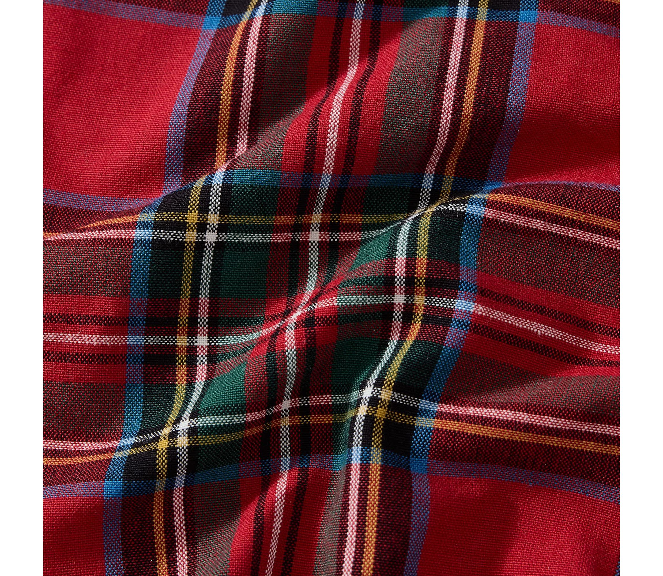 Stowe Tartan Plaid Christmas Tree Skirt - 48" Round