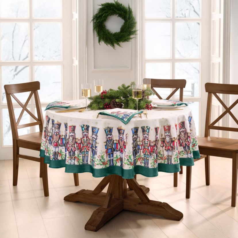 Royal Nutcracker Tablecloth - Round/Oval