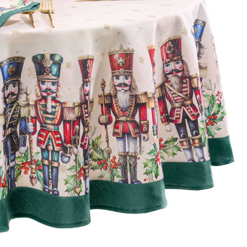 Royal Nutcracker Tablecloth - Round/Oval