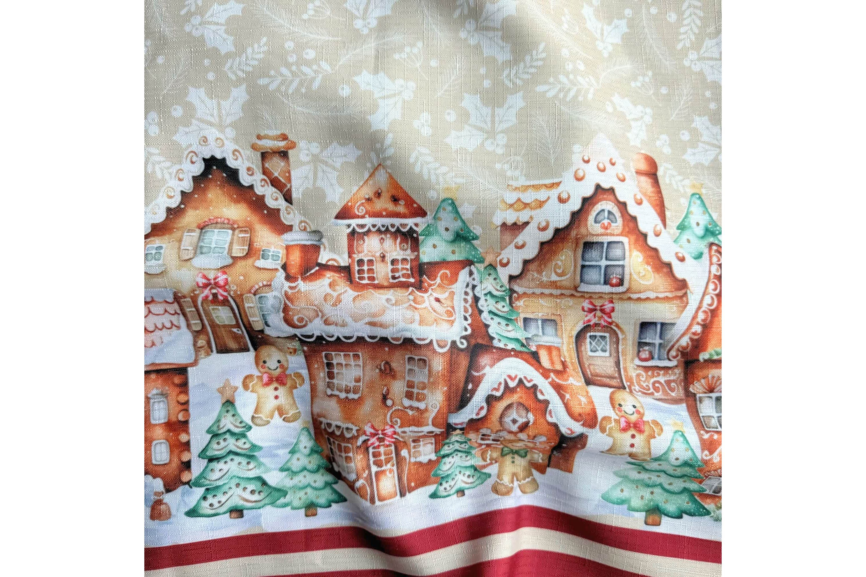 Gingerbread Bliss Tablecloth - Round/Oval