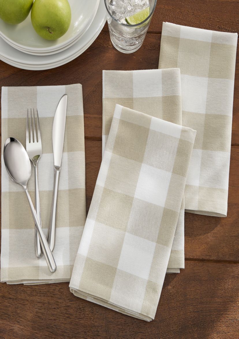 Farmhouse Living Buffalo Check Napkins, Set of 4