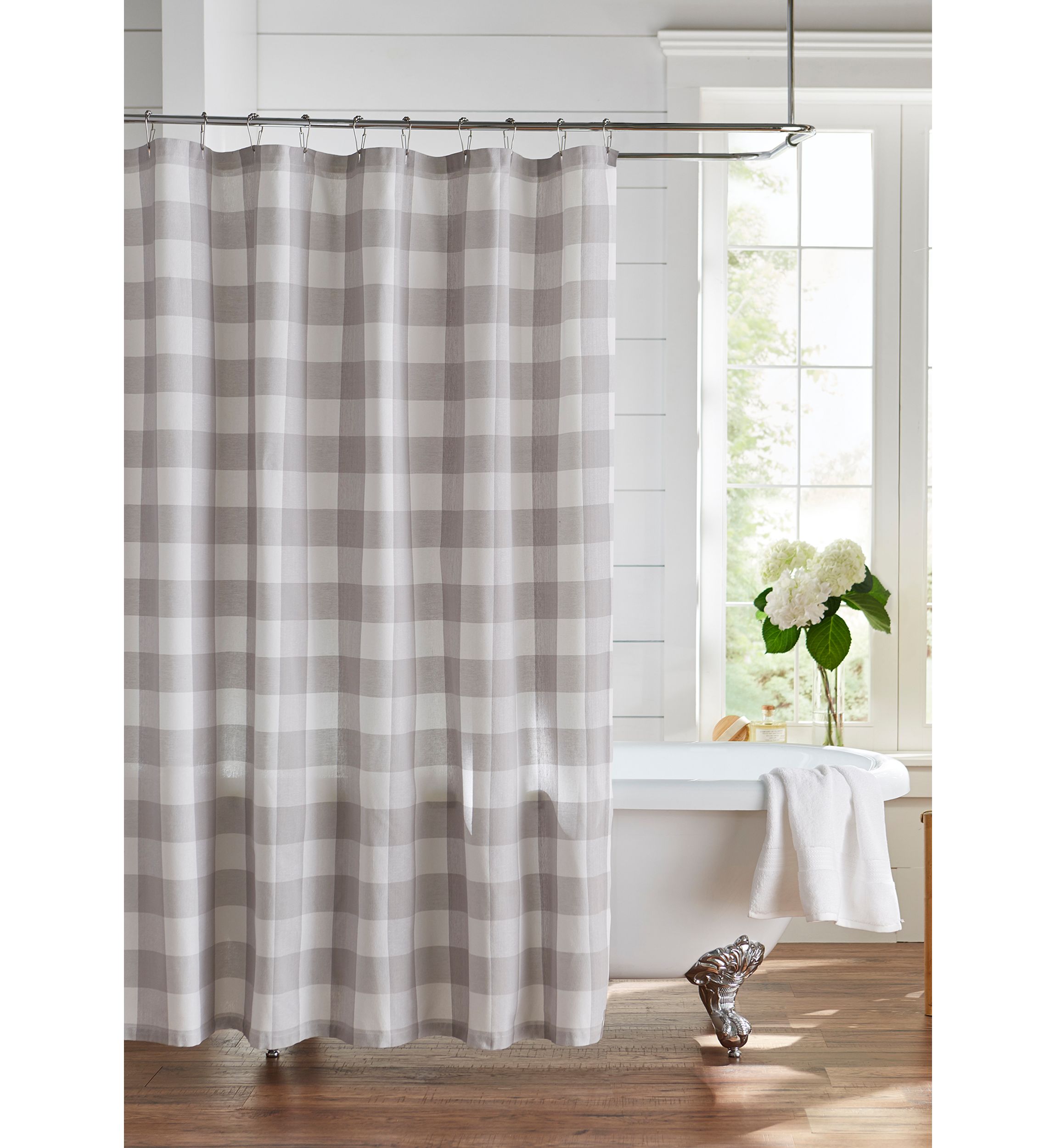 Farmhouse Living Buffalo Check Shower Curtain - 72" x 72"