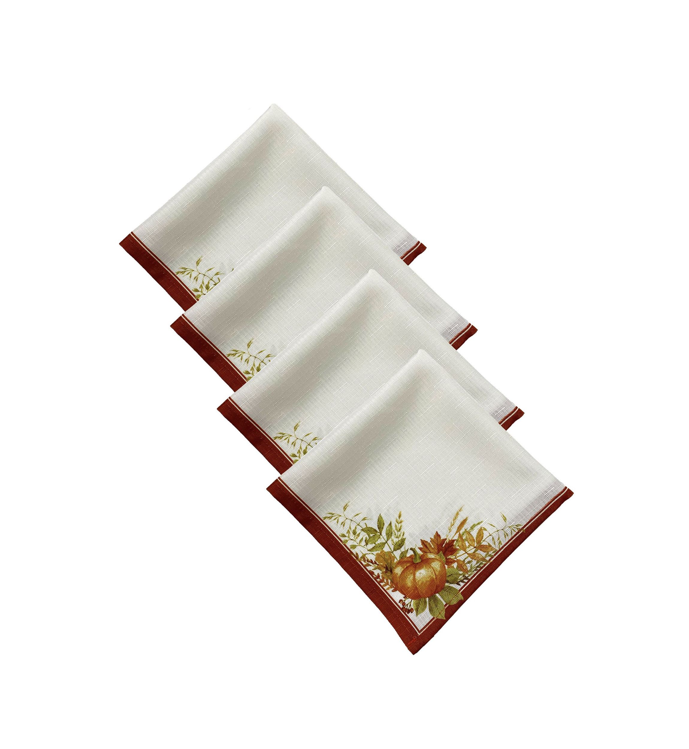 Autumn Pumpkin Grove Fall Napkin, Set of 4
