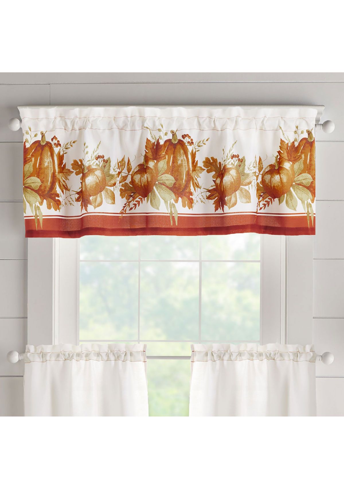 Autumn Pumpkin Grove Fall Tier Set and Valance