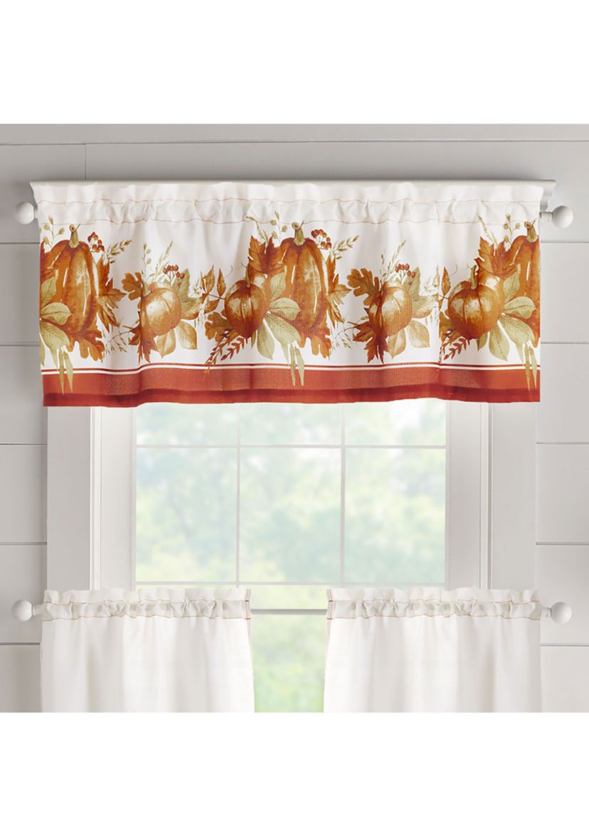Autumn Pumpkin Grove Fall Tier Set and Valance