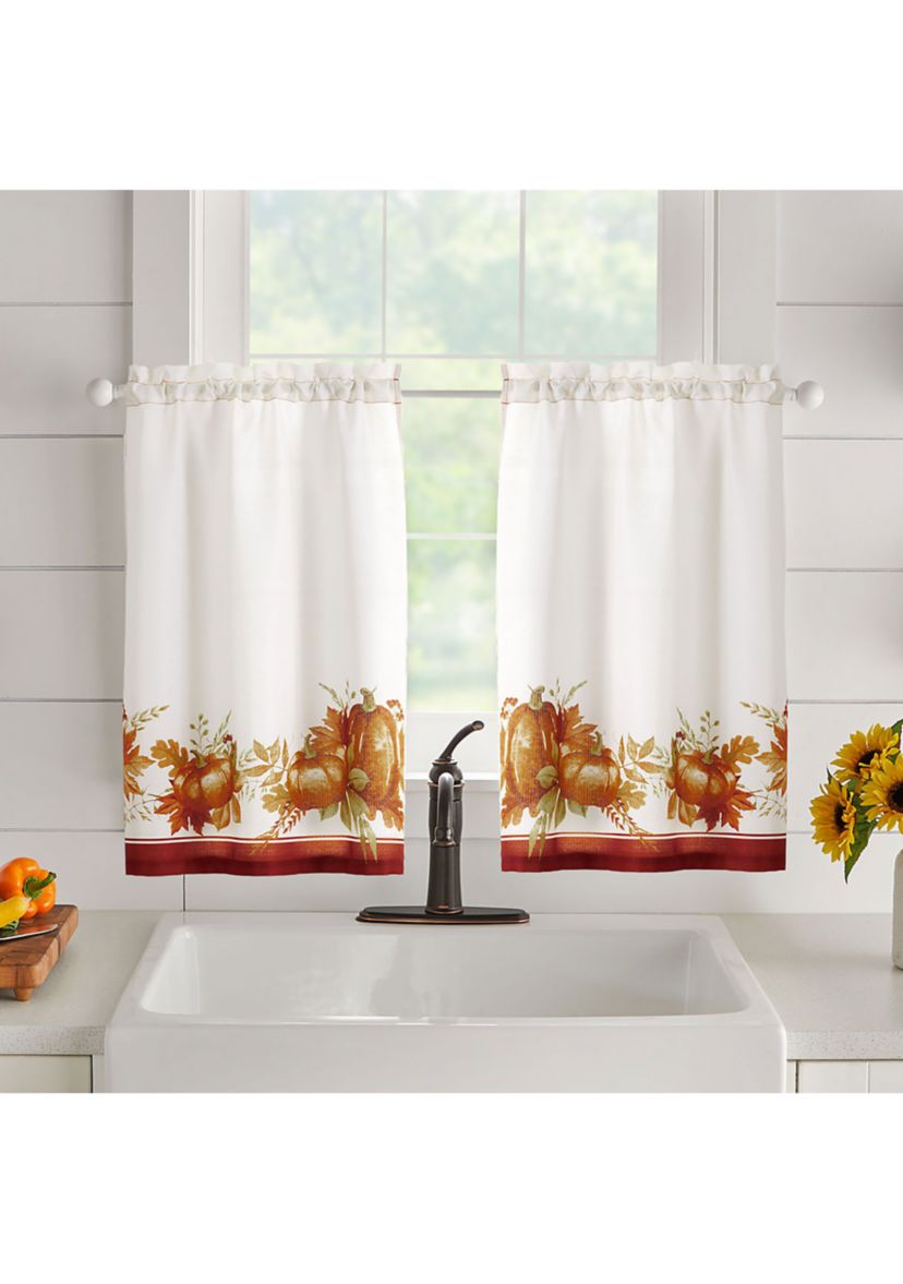 Autumn Pumpkin Grove Fall Tier Set and Valance